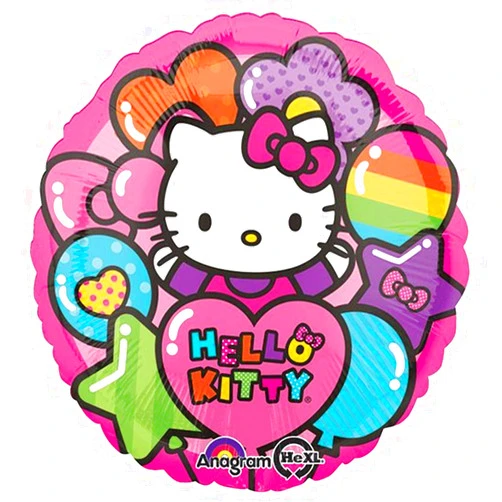 Anagram Hello Kitty Rainbow Foil Balloon, 18