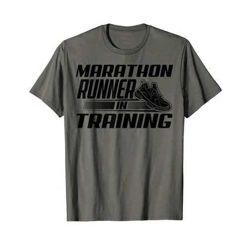 Cool Athlete Sports Marathoners Racing 5k 10k Art Marathon Runner In Training | Cute Jogger Funny Running Gift T-Shirt