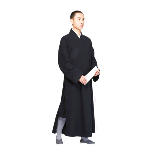 Qiezi Summer Shaolin Monk Gown Kung Fu Uniforms Martial Arts Robe
