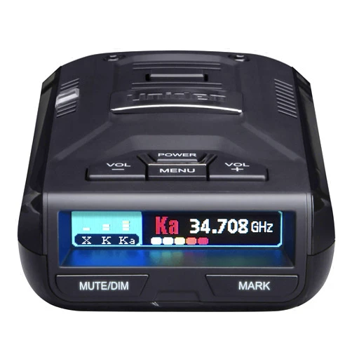 Uniden R3 EXTREME LONG RANGE Laser/Radar Detector, Record Shattering Performance, Built-in GPS w/ Mute Memory, Voice Alerts, Red Light & Speed Camera Alerts, Multi-Color OLED Display , Black