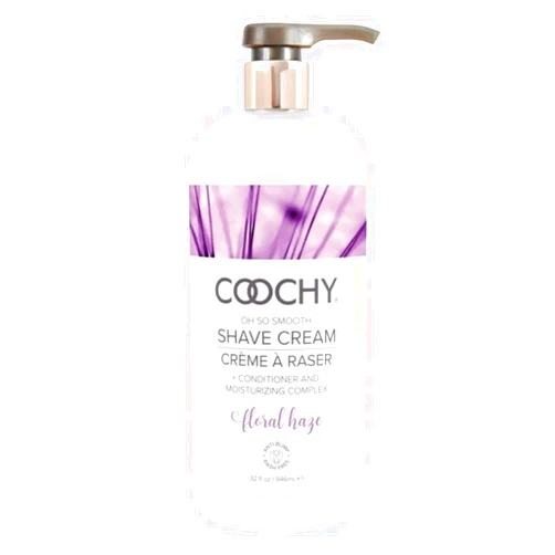 Coochy Intimate Shaving Cream for Women Sensitive Skin, Shave Conditioner & Moisturizer for Face & Body, Shave Cream, Anti-Bump, Floral Haze, 32 oz