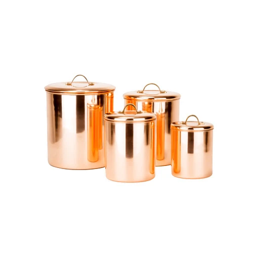 Old Dutch International Old Dutch 4 Piece Copper Canister Set