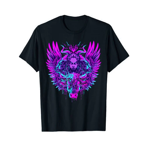 Biblically Accurate Angel Vaporwave Aesthetics Vaporwave Cherubim Angelology Biblical Angel Streetwear T-Shirt