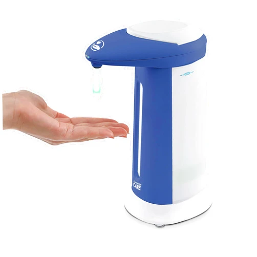 Commercial Care Touchless Soap, Hand Sanitizer Dispenser – Battery Operated Automatic Soap Dispenser with Dripless Design, Motion Sensor, Easy Clean (355 ml / 12 oz)