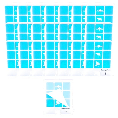 Kuxinage 21 Pcs Refill Glue Cards Compatible with Safer Home SH502, SH503 Indoor Fly Trap and Dynatrap DT3005W Plug-in Bug Light for Flies, Fruit Flies, Moths, Gnats, and Other Flying Insects