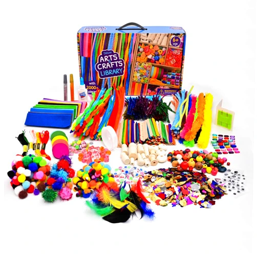 Tyko Arts Craft Supplies & Materials 2000+ Piece,Arts and Crafts Kit for Kids 6-12,Craft Chest Set as Birthday Gift for Girls and Boys Aged 7 8 9 10 11 12 and up