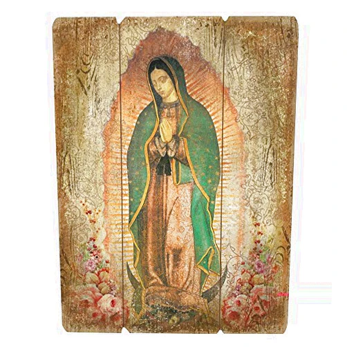 Catholic christianbrands Our Lady of Guadalupe Pallet Sign (Pack of 2)