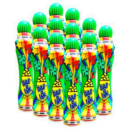 Dab-O-Ink One Dozen 4oz Green Bingo Dauber