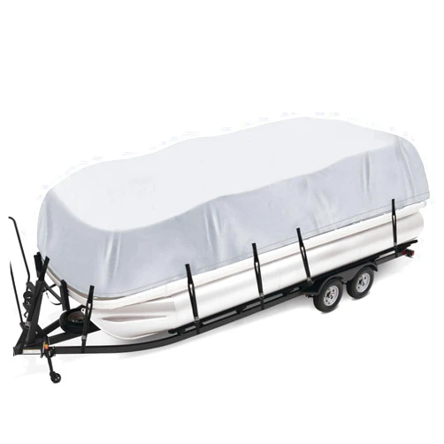 I COVER iCOVER Trailerable Pontoon Boat Cover, Fits 17 to 28ft Long & Beam Width up to 102in Pontoon Boat with Storage Bag