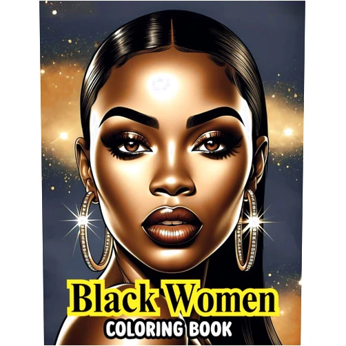 By Simone Smiles (Author) Black Women Coloring Book Featuring Close-Up Portraits: Relax and Slay with 50 Stunning Images Celebrating Black Beauty