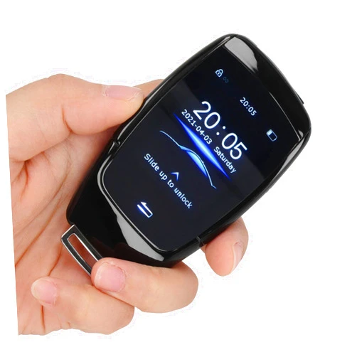 Ayayu Smart Remote Car Key, All in One Keyless Entry Auto Unlock Lock with 2in LCD Screen, Car Key Replacement Accessory, Universal Automobile Remote Control for TK900 (Black)