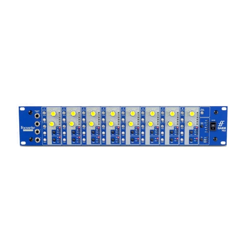 Focusrite ISA828 MkII Heritage 8-channel rackmount mic preamp with with variable impedance selector and four instrument inputs