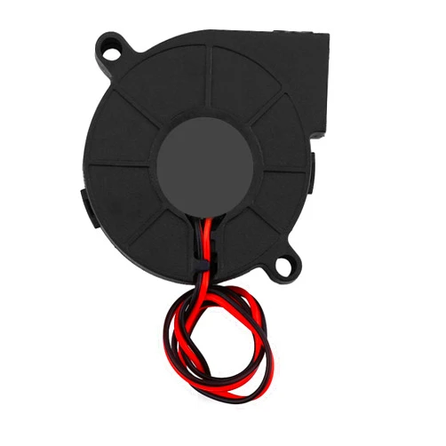 Richer-R 3D Printer Cooling Fan, DC 12/24V 5015mm Blow Radial Cooling Fan Turbofan Cooler Kit Accessories High Rotation Speed with Low Noise for 3D Printer(24V)
