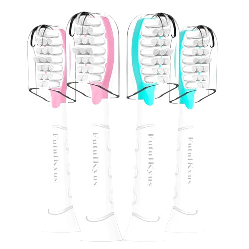 Futulkyus Kids Replacement Heads for Philips Sonicare: 7+ Child Soft Electric Toothbrush Standard Children Brush Head for Boy Girl, Pink & Blue 4 Pack