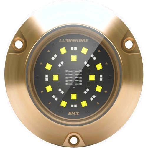 Lumishore SMX54 Eclipse Dual Color Surface Mount LED Underwater Light (Blue/White), 60-0534
