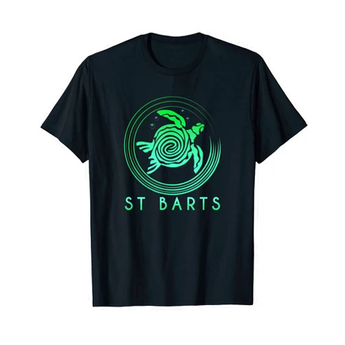 St Barts Tribal Beach Surf Travel Shirts St Barts T-Shirt Tribal Turtle Shirt