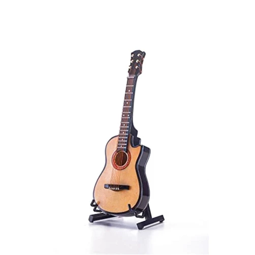 ALANO Mini Musical Ornament Wooden Guitar Model miniature guitar guitar ornament(GR-16-S)