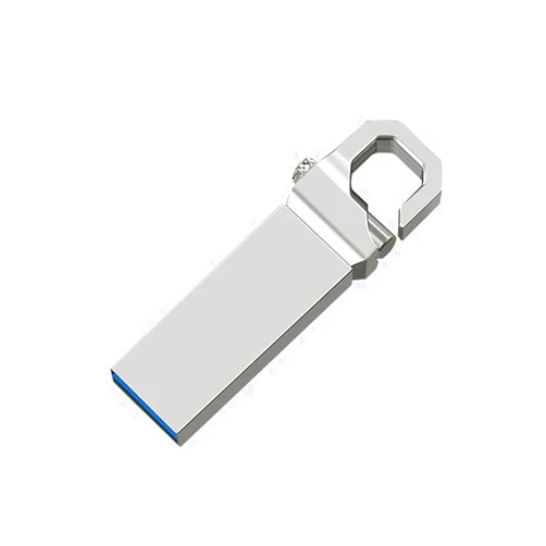Generic New USB Flash Drive 2TB Pen Drive USB 3.0 Key Ring w/USB to C adpt. Silver