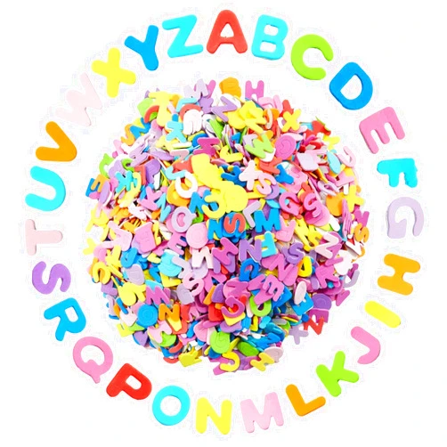 Bright Creations 1560-Pieces Foam Letter Stickers for Crafts, 60 Sets of Self-Adhesive A-Z Alphabet Letters (12 Colors, 0.87 in)