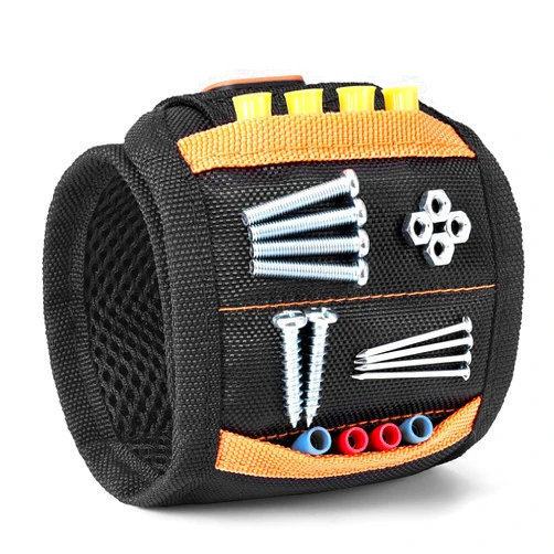 Vastar Magnetic Wristband, Tool Belt with 5 Powerful Magnets for Holding Screws, Nails, Bolts, Drill Bits, Fasteners, Scissors, and Other Small Tool for DIY, Boyfriend, Husband, Father, Men Gifts Tool