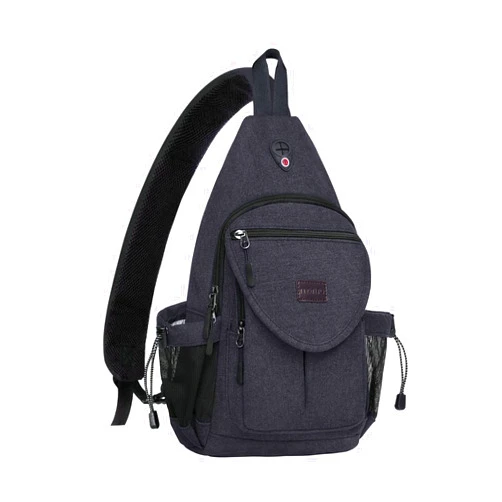 MOSISO Sling Backpack,Canvas Crossbody Hiking Daypack Bag with Anti-theft Pocket