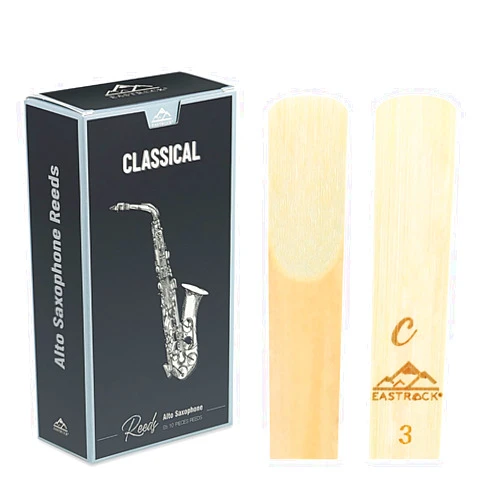 EASTROCK Classical Alto Saxophone Reeds 2.0/2.5/3.0 Professional Alto Sax Reeds for Saxophone Beginner and Saxophonist Strength 3.0-10 Pack