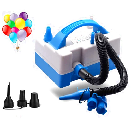 TECHSHARE Electric Balloon Pump,Portable Dual Nozzle Electric Balloon Inflator/Blower with Multipurpose Hose Extension,for Party Decoration