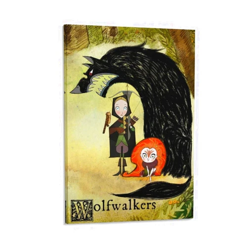 JINQUE Wolfwalkers Movie Poster Wall Art Poster Scroll Canvas Painting Picture Living Room Decor Home Framed/Unframed 12x18inch(30x45cm)