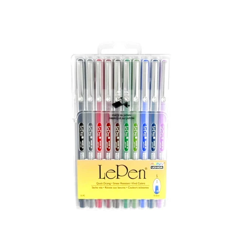 Marvy Uchida Uchida Of America 4300-10B 10-Piece 0.3 Point Size Le Pen Drawing Pen Set