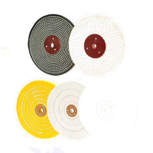 SCOTTCHEN Buffing Polishing Wheels 6in x 1/2in Arbor Soft (30Ply) / Fine (50Ply) / Medium (42Ply) / Coarse (50Ply) / Rough (5Ply) for Bench Grinder - 5pcs