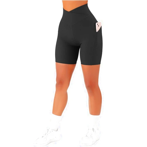 SUUKSESS Women Cross Workout Shorts with Pockets 5