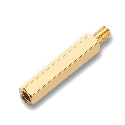 Junter 60pcs M2.5 x 9 + 6mm Male To Female Thread 6mm Male to Female Thread Spacer Screws Brass Standoff Spacer PCB Pillar for Drone Quadcopter, Computer and Circuit Board