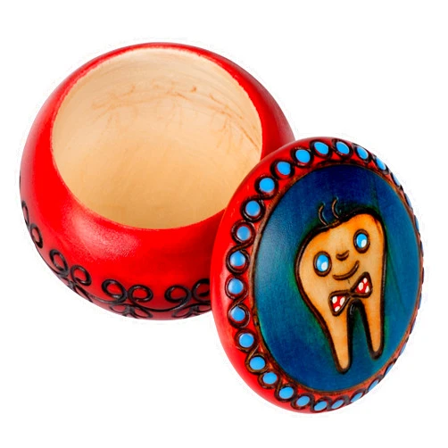 PolishArt HlpiAMok Aeiniweraabbcc SPPRANDOM TOOTH FAIRY BOX Polish Handmade Wooden Round Boy's Tooth and Curl Box First Tooth Keepsake Box
