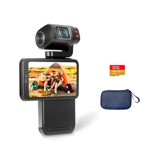 ORDRO M3 5K Video Camera Camcorder, WiFi IR Night Vision Handheld Camera for YouTube, 4K UHD Video Camera with 3.5'' Flippable Touch Screen, 3250mAh Capacity Battery, 180° Rotating Lens, 64G SD Card