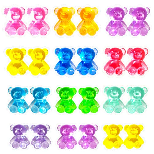 HAPTIME 310 Pcs Mini Resin Animals, Counting Bears, Mini Resin Figures for Kids, Miniature Figurines, Tiny Resin Animals to Hide, Mini Teddy Bears Bulk
