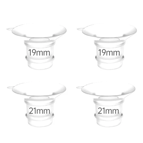 PUMPMOM-US 4 pcs Flange Insert 19mm/21mm for PumpMom Wearable Breast Milk Collection Cup (4 Insert - 19mm/21mm)