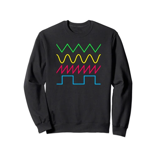 Waveform Modular Synthesizer Analog Audiowaves Waveform Modular Synthesizer Analog Bleep Audiowaves Sweatshirt