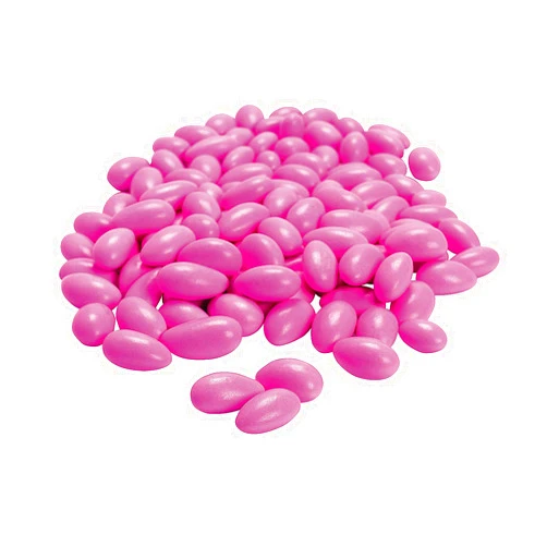 Fun Express Jordan Almonds (1 pound bulk bag) Delicious Candy Nuts for Parties, Weddings and more (Pink)