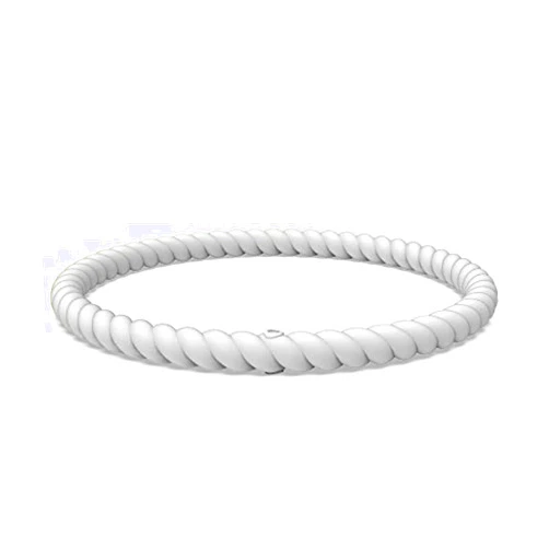 Enso Rings Enso Silicone Bracelet – Braided Stackable Bracelet - Hypoallergenic Rubber Wristband – Comfortable Flexible Band for Active Lifestyle - Medical Grade Silicone