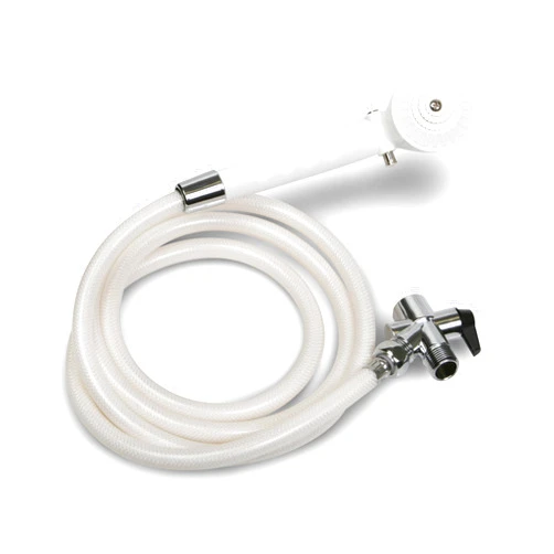 Medline Premium Handheld Shower Head with 6.5-Foot Long Hose, White, High Pressure, Adjustable Spray - Ideal for Medical Patients, Hospitals, Nursing Homes - 1 Each