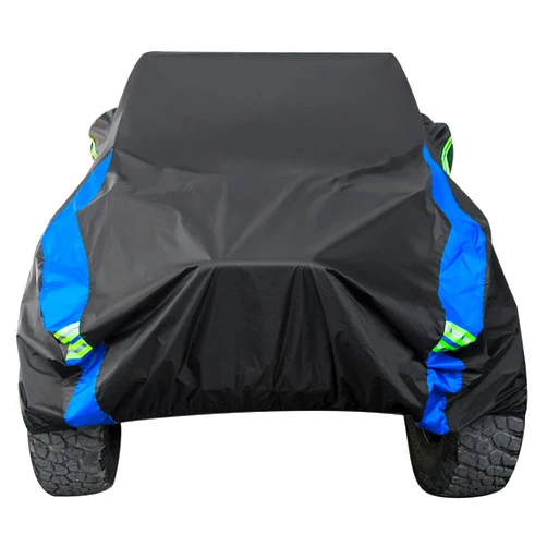Avecrew for Jeep Wrangler Cover Waterproof 2 Door, All Weather for Jeep Rain Cover for Automobiles, Outdoor Full Exterior for Jeep Covers Fits JK JL TJ YJ CJ