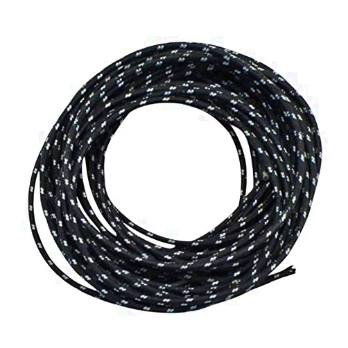 MOTO IRON Black (14ga) Vintage Cloth Covered Wire 25ft