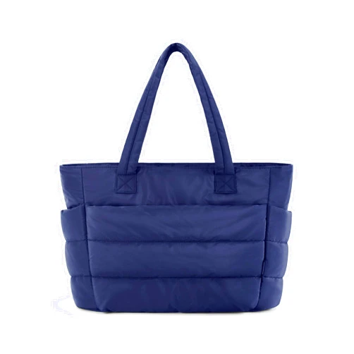 BAGSMART Tote Bag for Women, Lightweight Puffy Tote Bag with Compartments, Quilted Shoulder Bag Handbag for Travel, Work