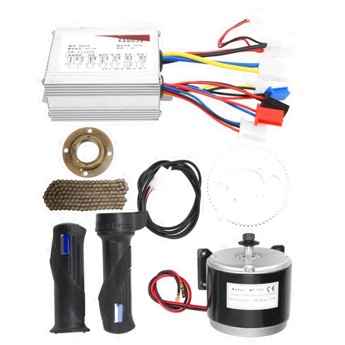 Aramox Electric Motor Controller Kit, 12V 350W Electric DC Motor Controller Kit 28A 2700RPM Throttle Grip for Go Kart Electric Scooter Motorcycle