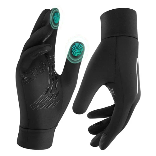 EEFOW Winter Warm Running Touchscreen Gloves - Windproof Gloves Men Women for Cycling Running Outdoor Activities