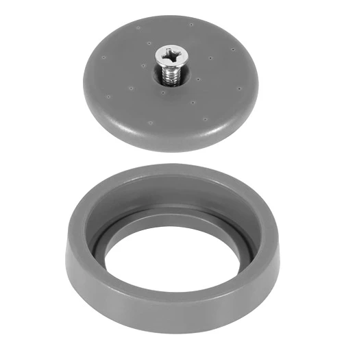 KOLLNIUN Pre-Rinse Spray Valve Repair Kit for Most Commercial Sink Faucet Dish Sprayer Touch On Kitchen Sink Faucets 1.42 GPM Spray Face Bumper and Screw Repair Part, Grey