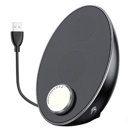 BUSP-HYY Computer Speakers for Desktop PC - Portable Plug-N-Play Laptop Bluetooth Speakers - External USB Computer Speakers with Easy-Access Volume Knob/Clear Sound for Windows/macOS/ChromeOS/Linux