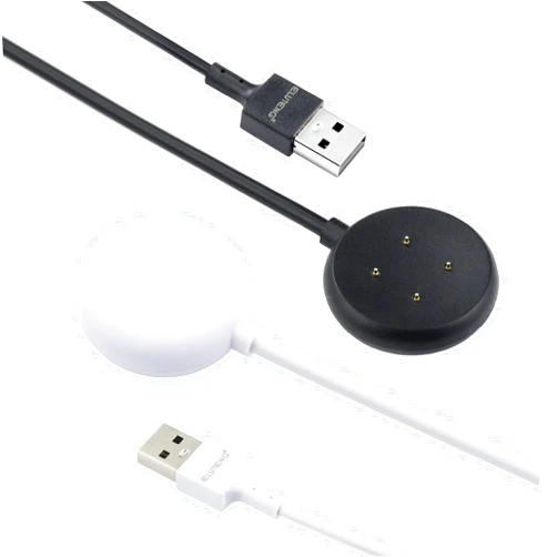 ELUTENG Charger for Google Pixel-Watch,Repalcement USB-A Upgraded Fast Charging Cable Magnetic for Google Pixel Watch,Black/White