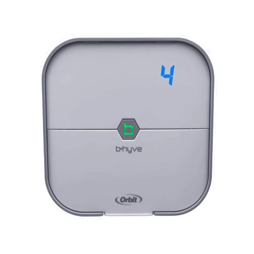 Orbit 57915 B-hyve 4-Zone Smart Sprinkler Controller, Gray
