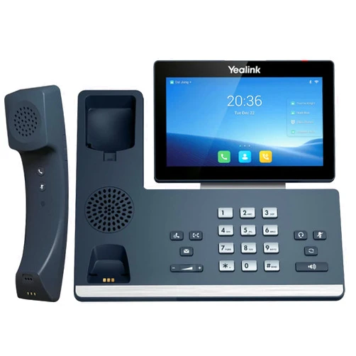 Yealink T58W 16 Lines. 7-Inch Color Touch Screen Display. Dual USB Ports, Dual-Port Gigabit Ethernet, PoE, Power Adapter Not Included (SIP-T58W - Corded Handset Version) (Renewed)